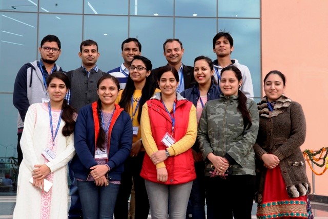 Dr. Siddharth Tiwari (second from top right) with the research team at NABI
