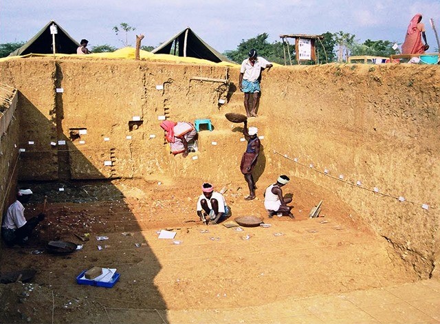 Excavation site in Tamil Nadu