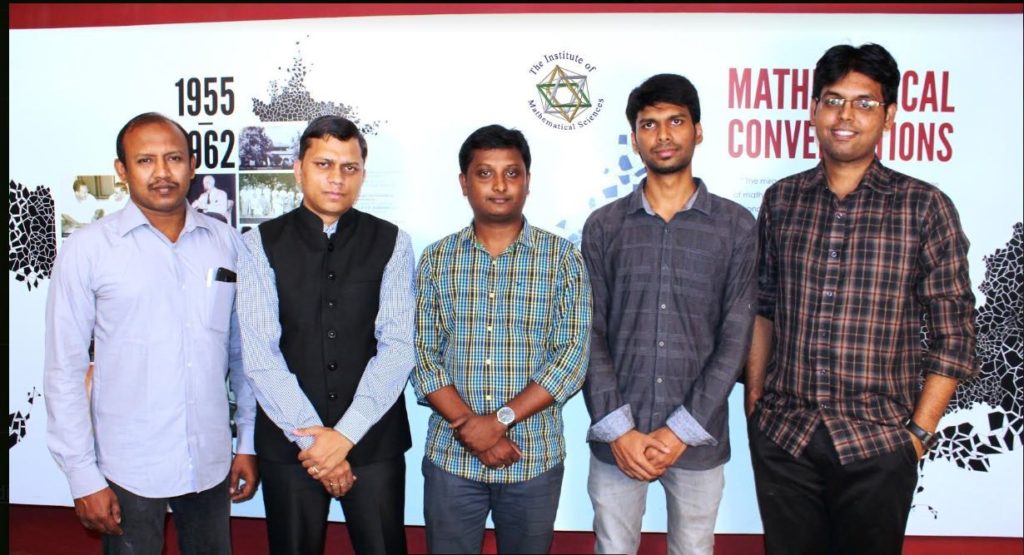 Research team (From left to right): P. Mangalapandi, Areejit Samal, B.S. Karthikeyan, M. Karthikeyan and R.P. Vivek-Ananth