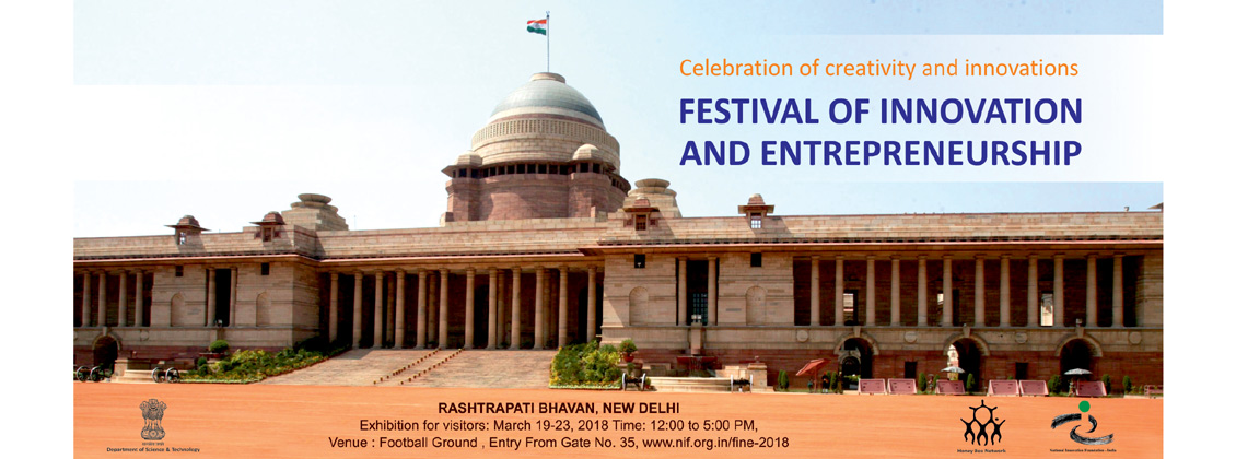 Festival of Innovation and Entrepreneurship Opens At Rashtrapati Bhawan on Monday