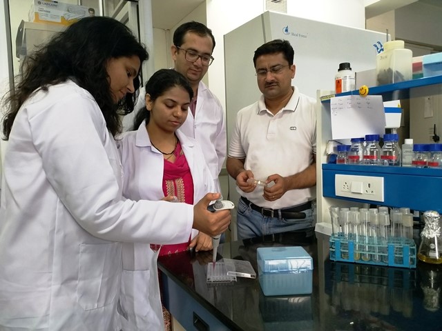 Members of research team at IIT Roorkee.