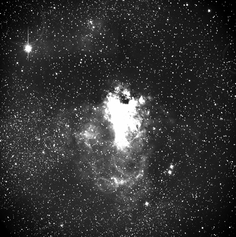 Omega Nebula captured by GROWTH-India telescope at Hanle in Ladakh (Credit GROWTH-India)