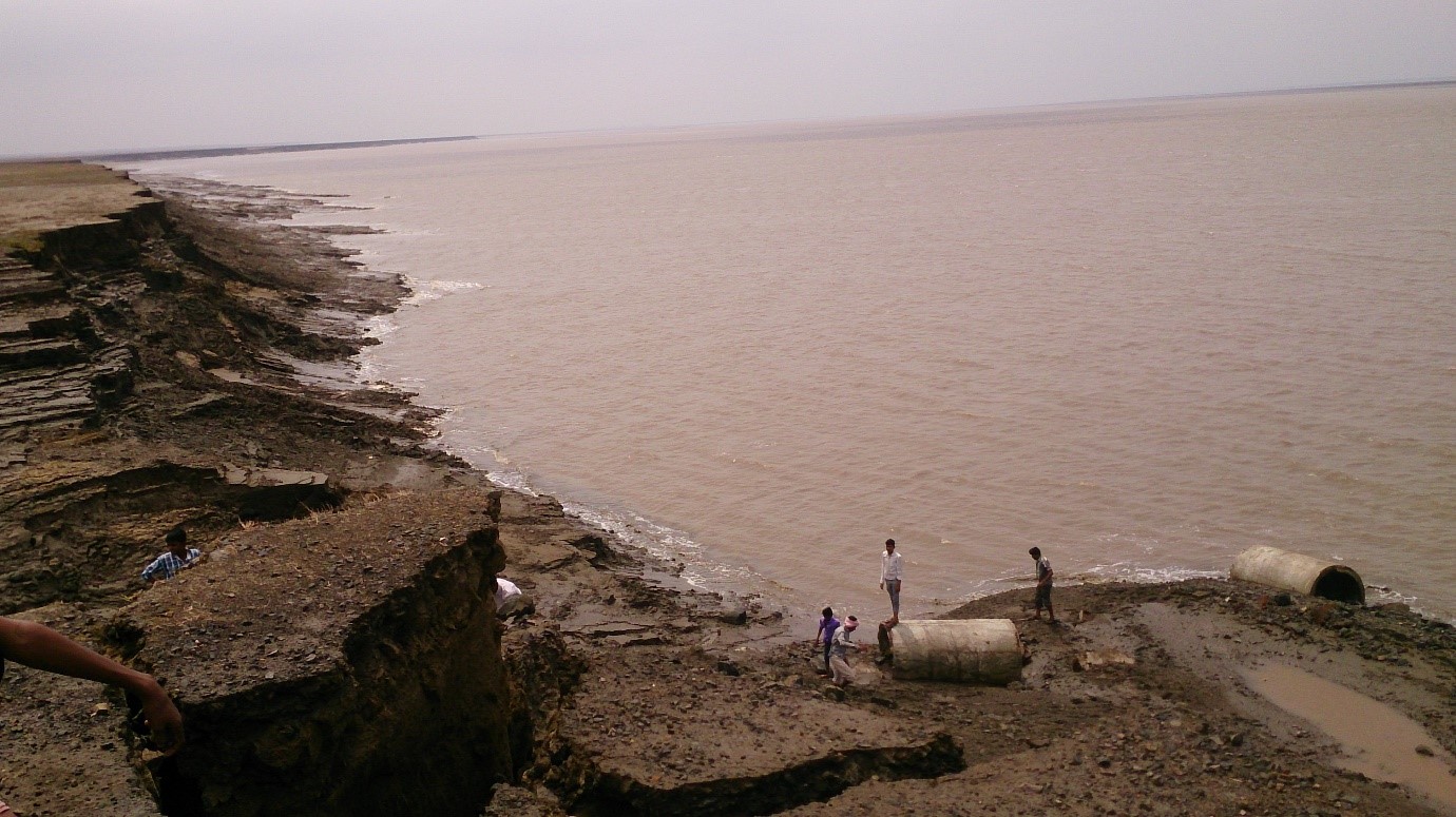 Erosion in High Tidal Mudflats