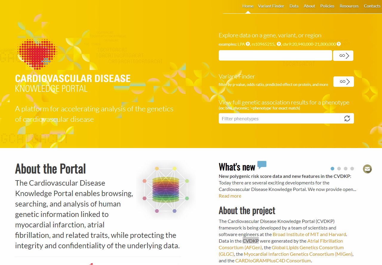 Cardiovascular Disease Knowledge Portal