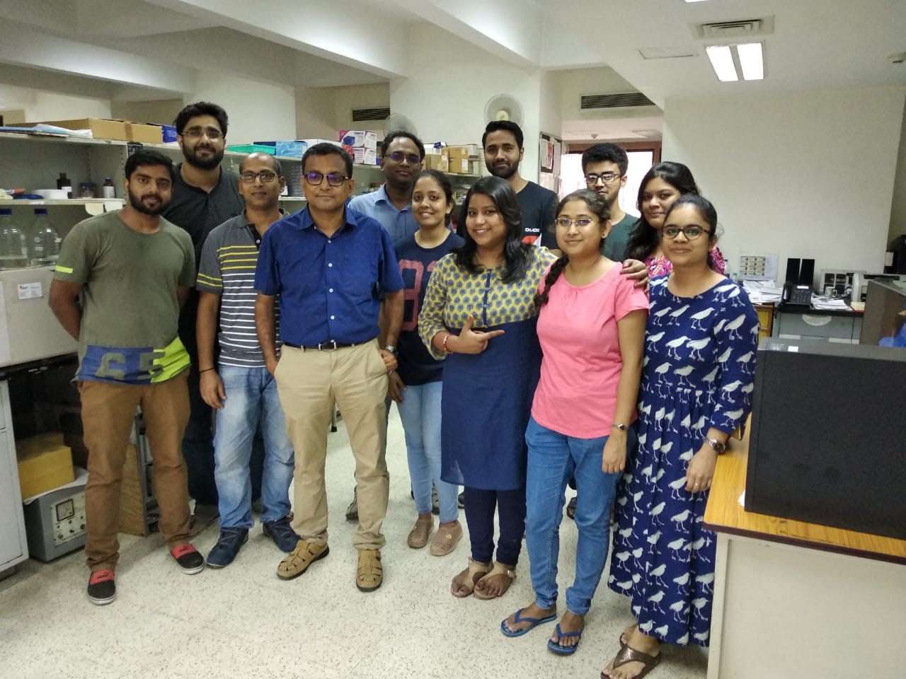 Dr. Anirban Basu with his team.