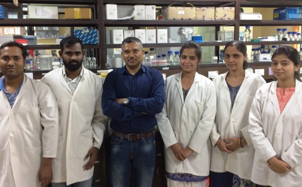Members of research team (L to R) Satyabrata Bag, Anbumani Desigamani, Bhabatosh Das, Ojasvi Mehta, Bipasa Saha, Jyoti Verma