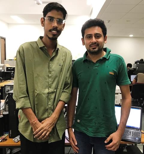 Members of the research team; Saran Aadhar and Harsh Shah