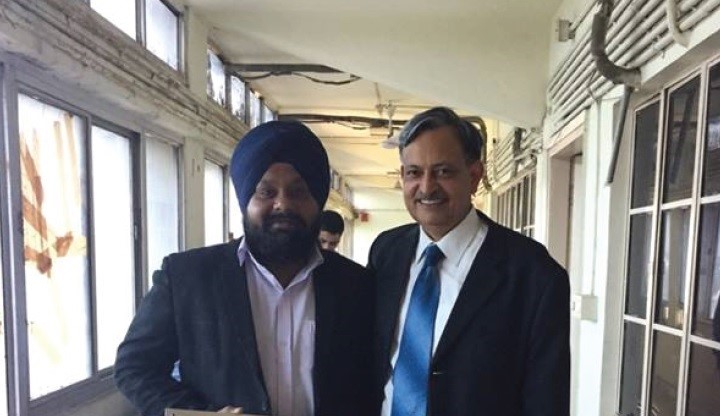 Prof SK Sarin (R) and Dr Jaswinder Singh (L)