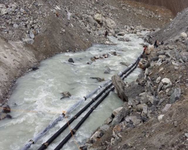 Siphoning of South Lhonak Lake