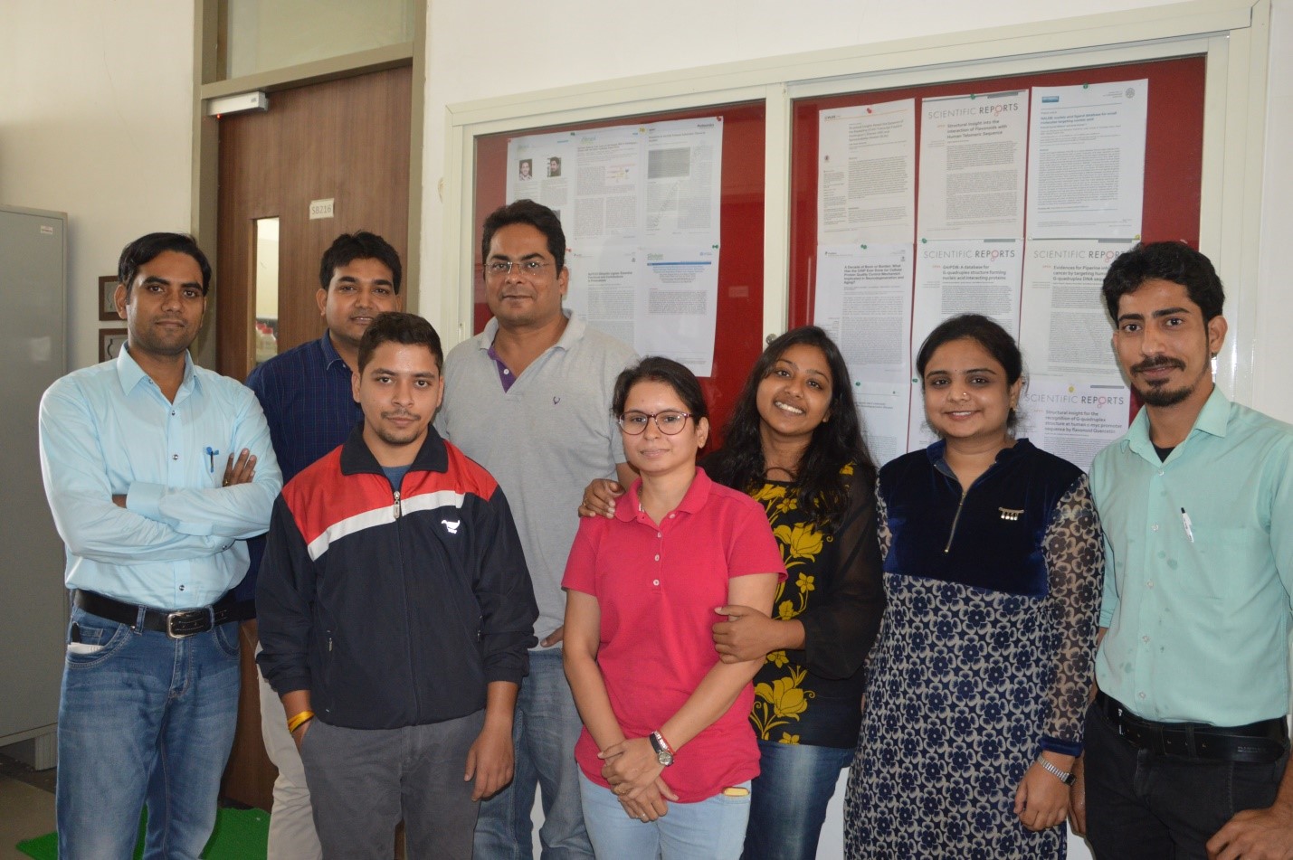 Dr. Amit Kumar with his team at his lab in IIT-Indore