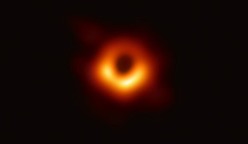 First image of a black hole, using Event Horizon Telescope observations of the centre of the galaxy M87.