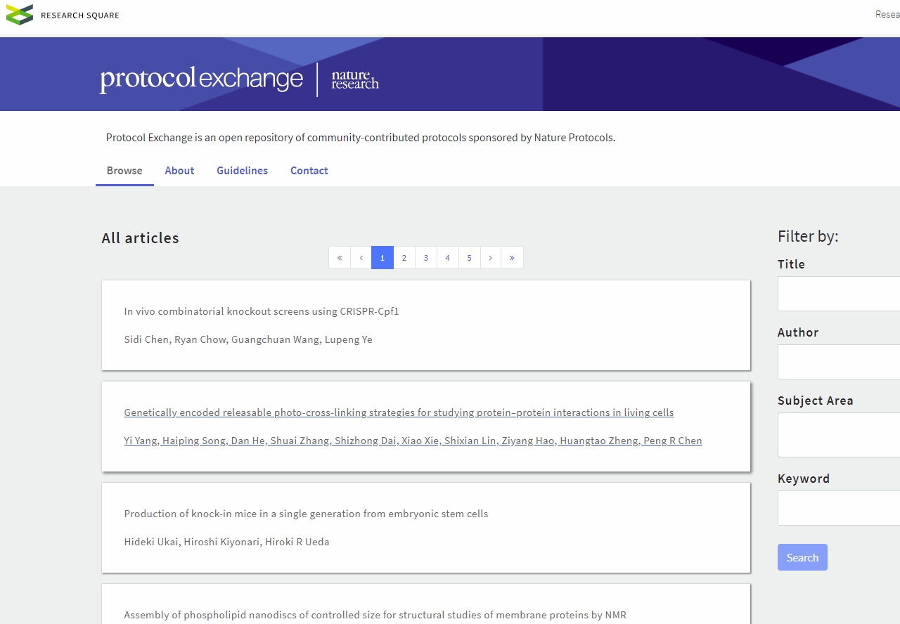 Protocol Exchange