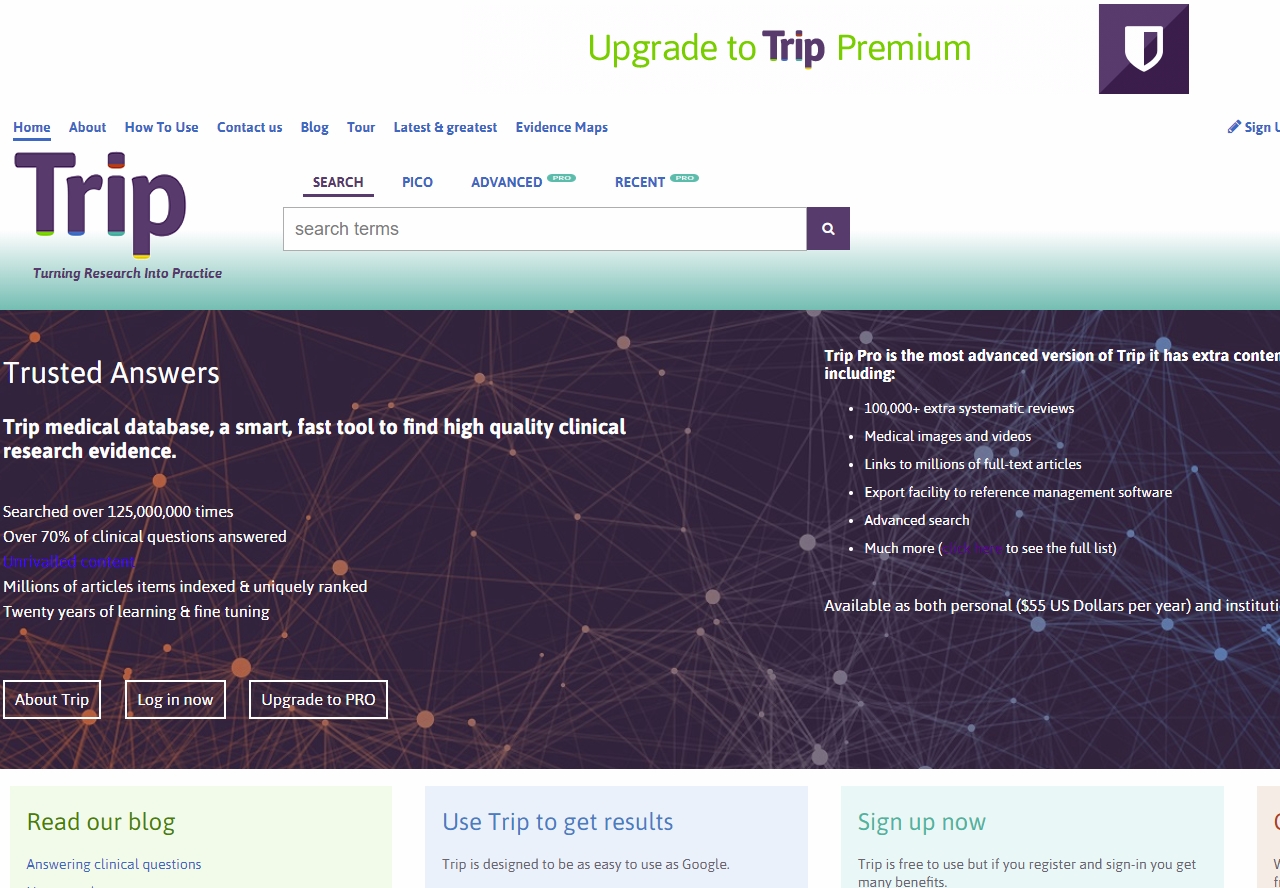 The TRIP database