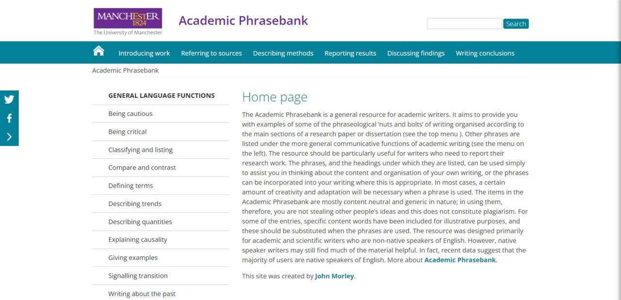 Academic Phrasebank