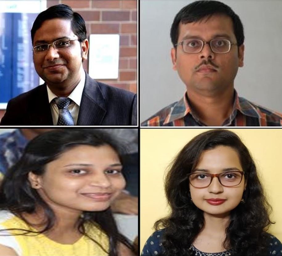 Dr. Chandra Shekhar Sharma, Dr. Saptarshi Majumdar, Mrunalini Gaydhane and Dr. Anindita Laha