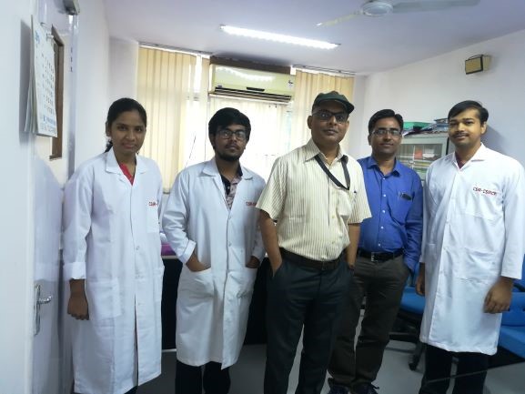 Ratish R. Nair, Dr. Pabitra B. Chatterjee, Dr. Bishwajit Ganguly, Snehasish Debnath, Padmaja Wakchaur (Right to left)