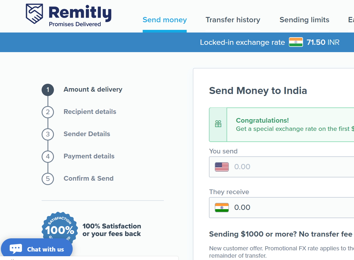 Remitly Money Transfer