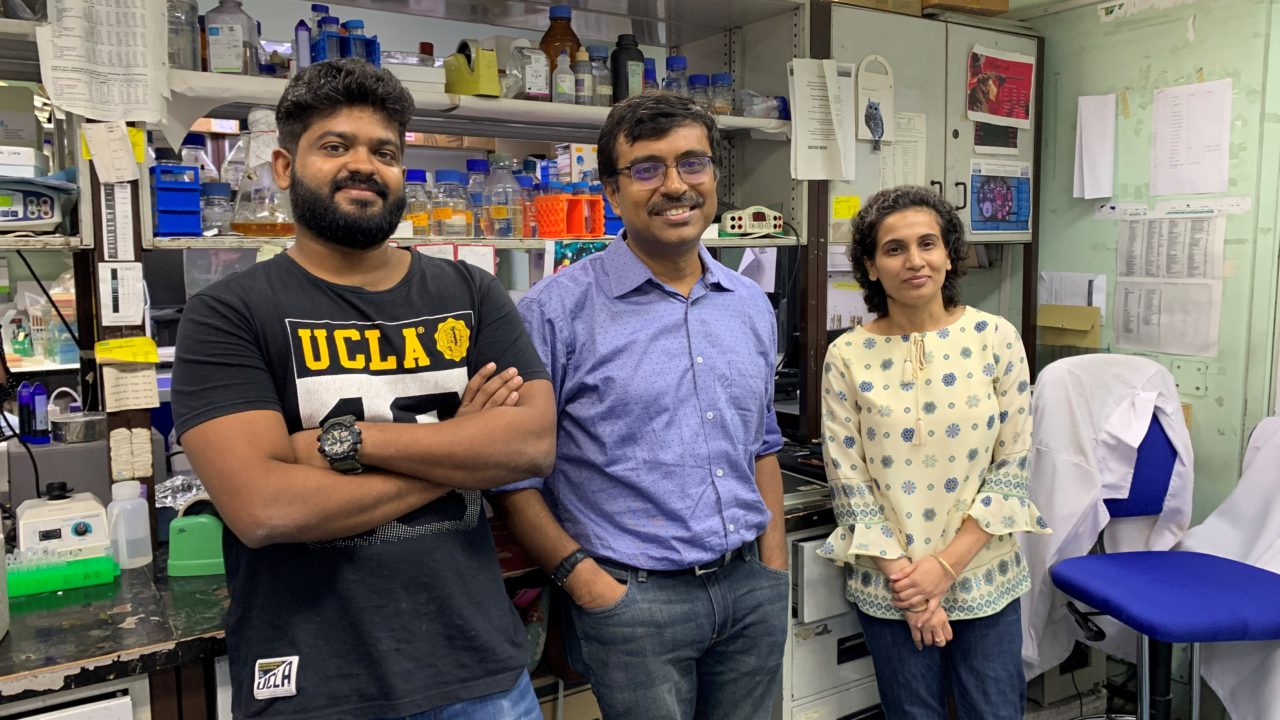 Dr Sagar Sengupta with his colleagues in his lab