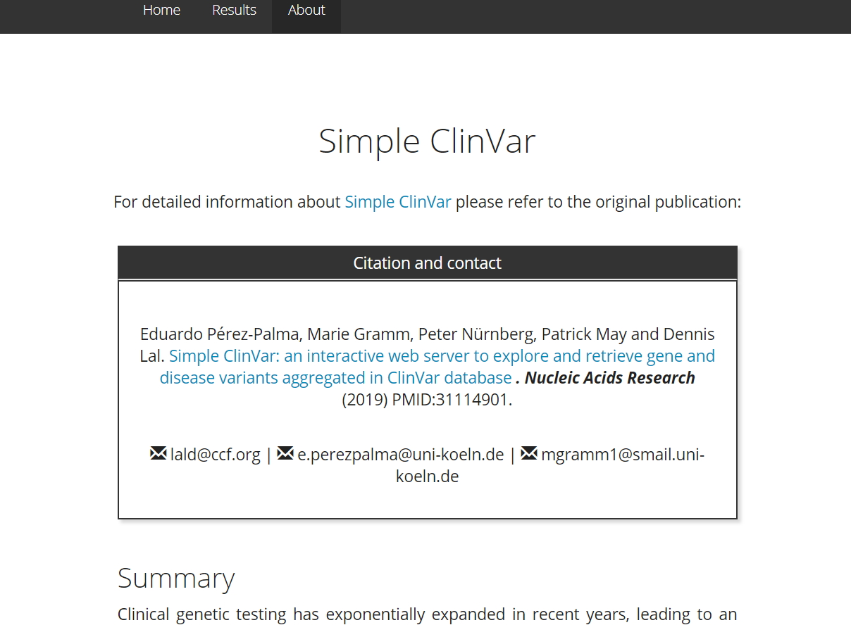 Simple ClinVar