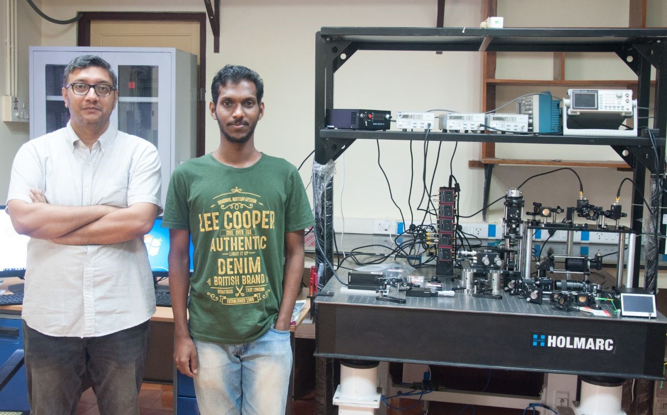 Dr Basudev Roy and Rahul Vaippully from IIT-Madras