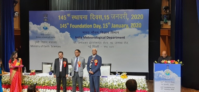 Dr. Mrutyunjay Mohapatra, Prof Ashutosh Sharma and Dr. M Rajeevan (L-R)