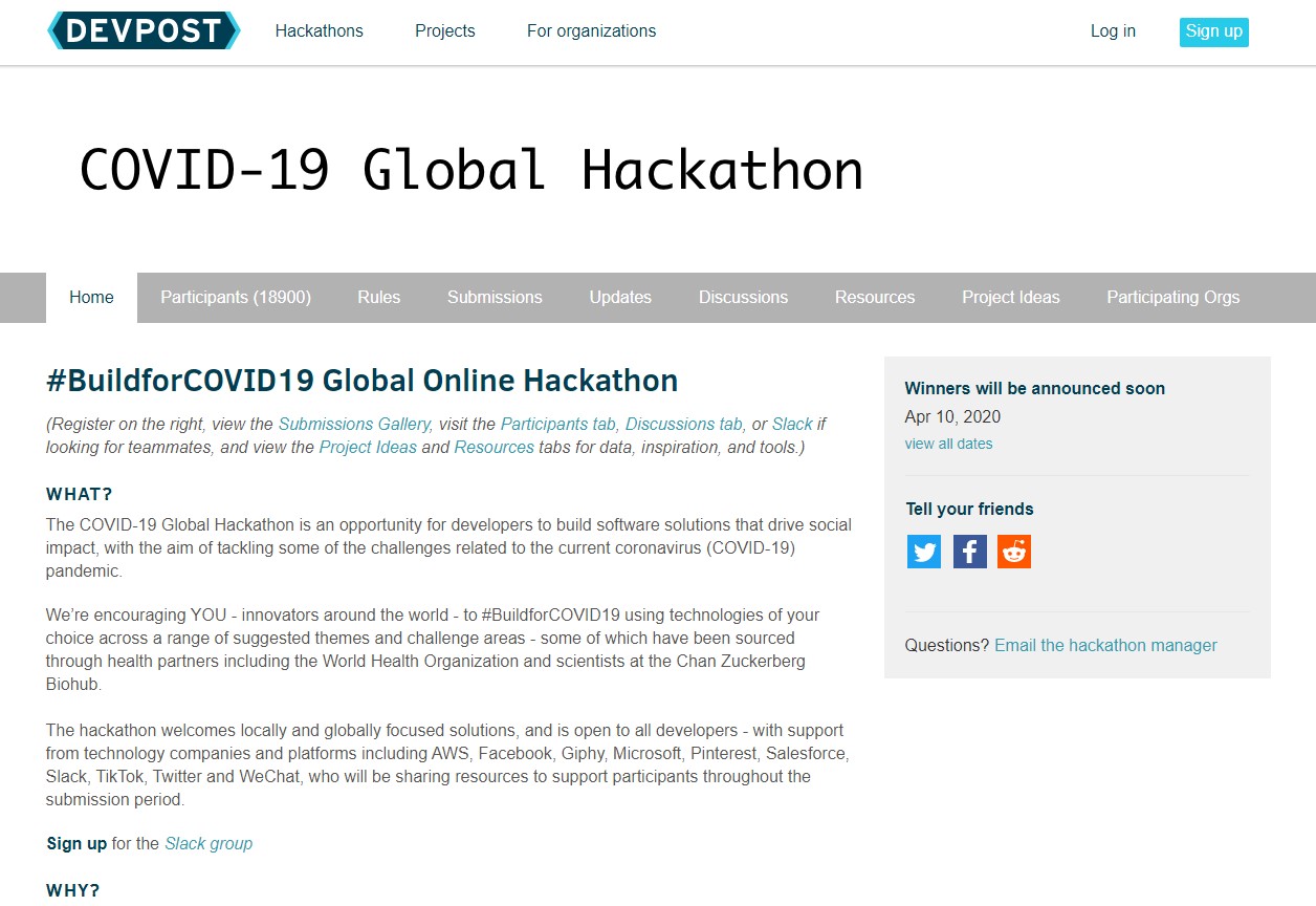 COVID-19 Global Hackathon