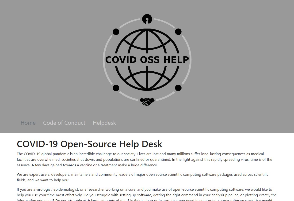 COVID-19 Open-Source Help Desk