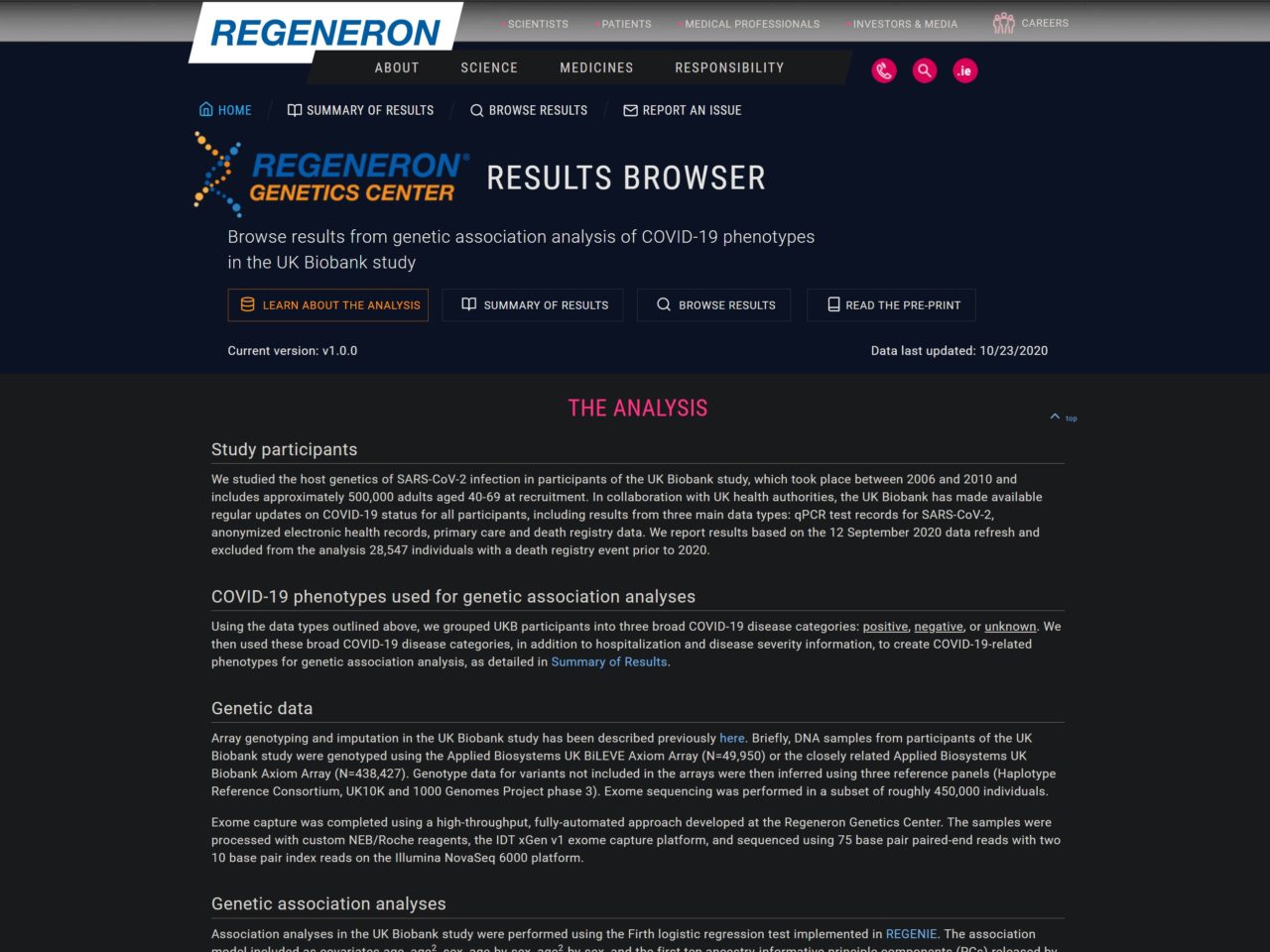 Regeneron COVID-19 GWAS