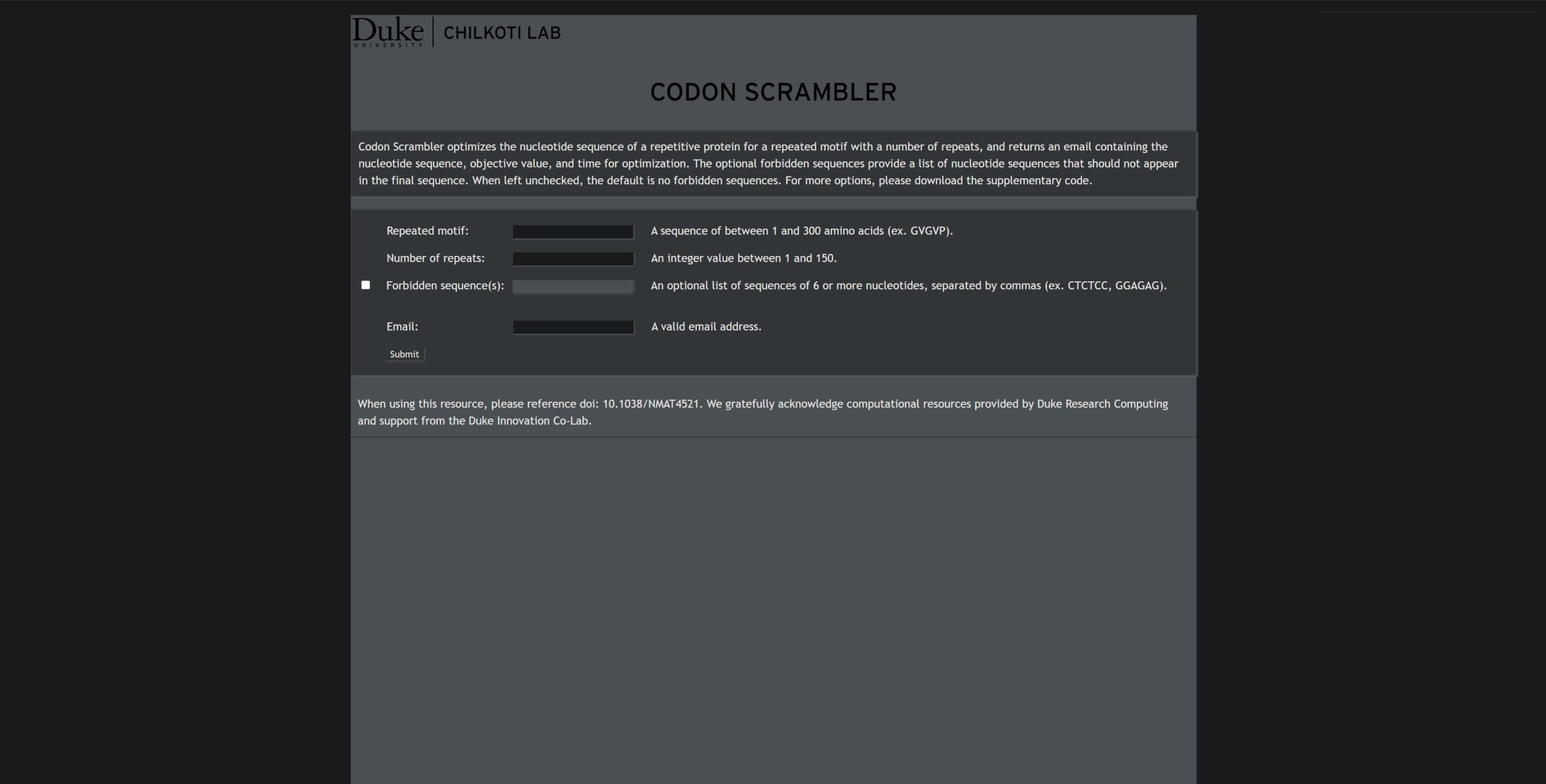 Codon Scrambler