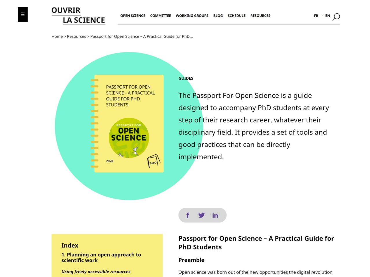 Passport for Open Science – A Practical Guide for PhD Students