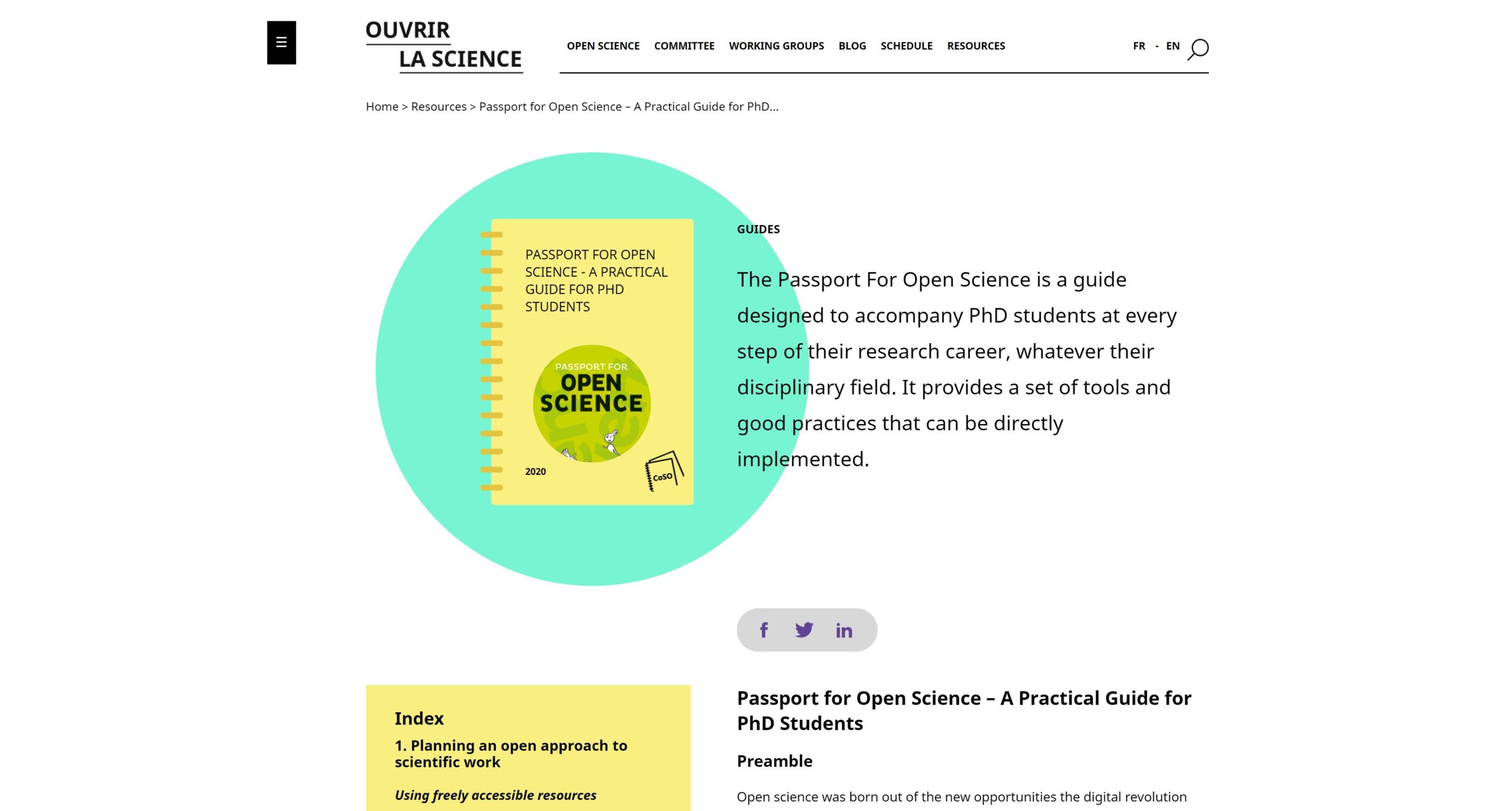 Passport for Open Science – A Practical Guide for PhD Students