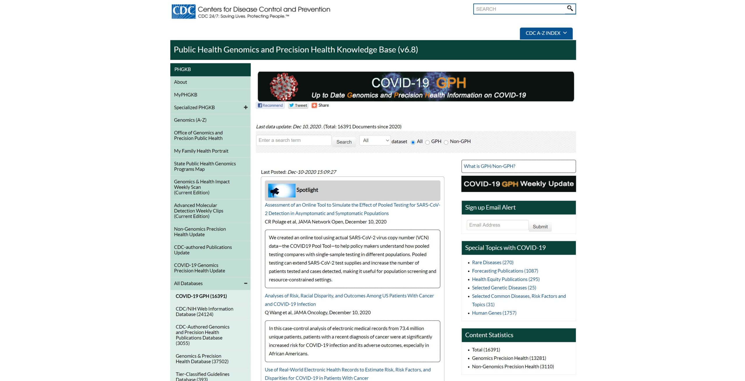 COVID-19 GPH