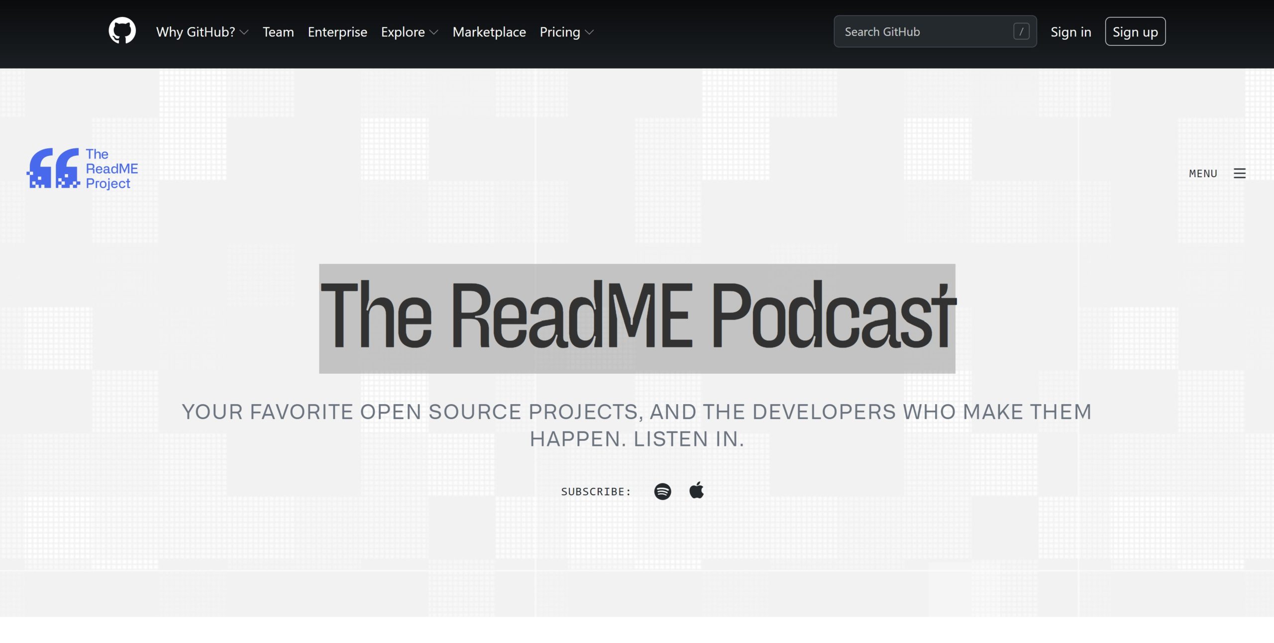 The ReadME Podcast