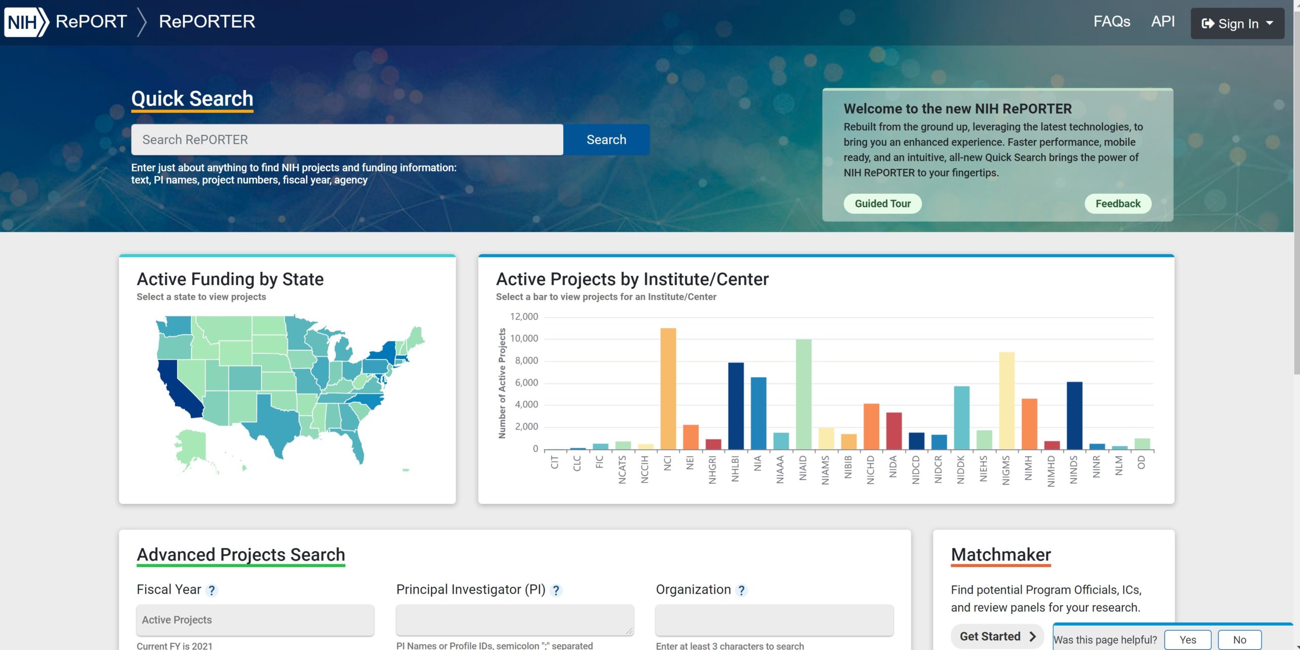 Research Portfolio Online Reporting Tools (RePORT)