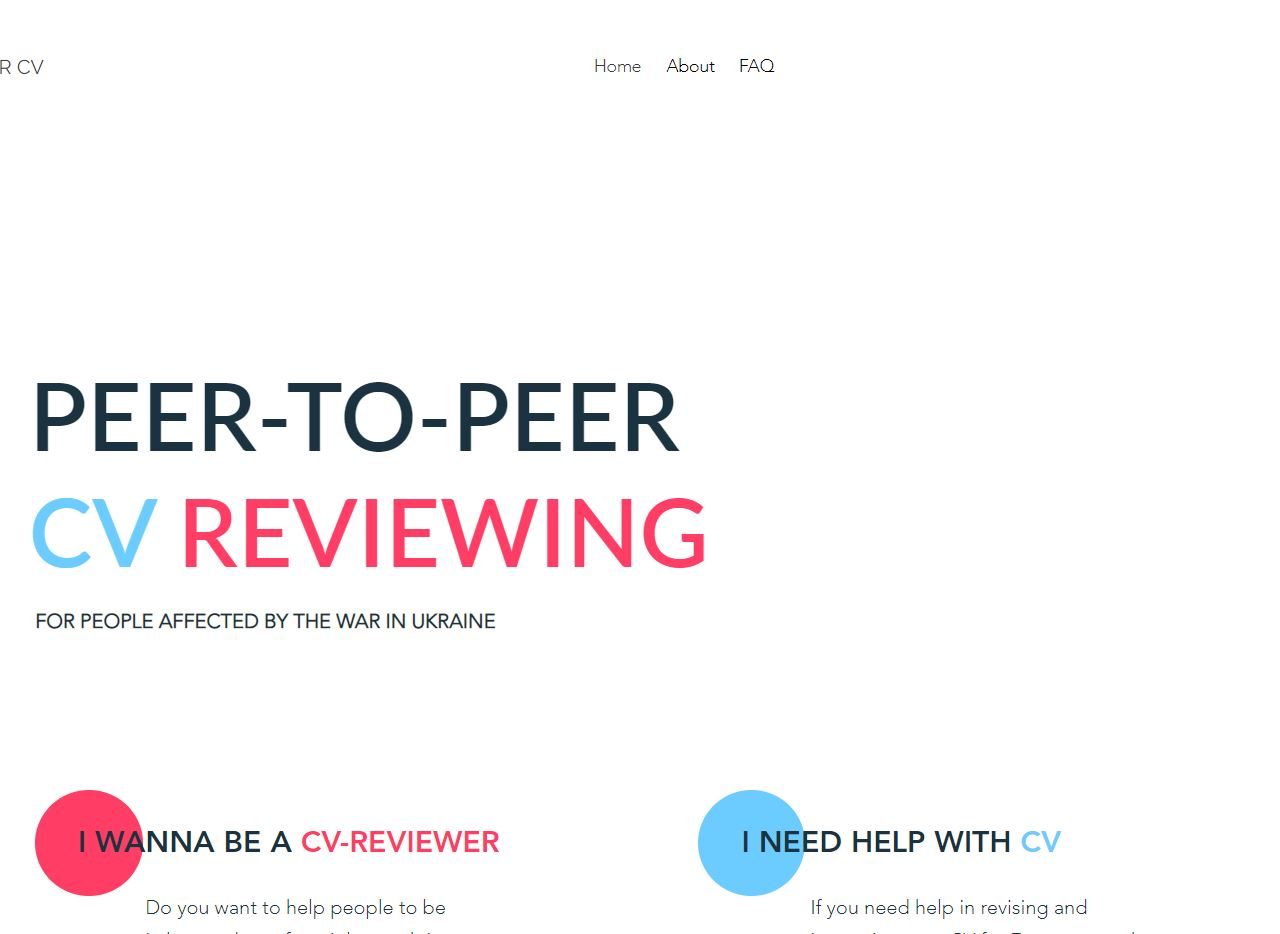 Peer-to-peer CV