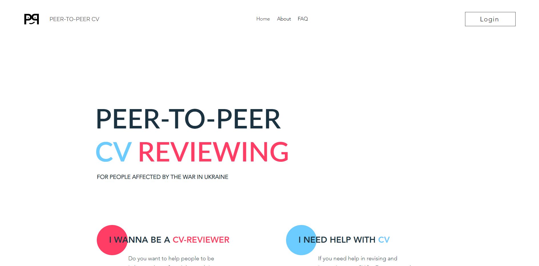 Peer-to-peer CV