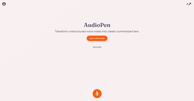 AudioPen_Research_Stash_Transform unstructured voice notes into clearly summarized text