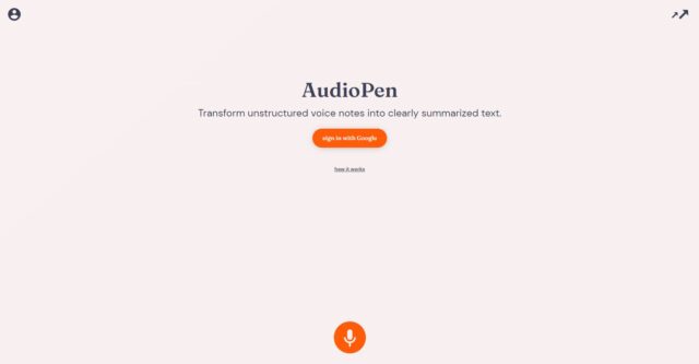 AudioPen_Research_Stash_Transform unstructured voice notes into clearly summarized text