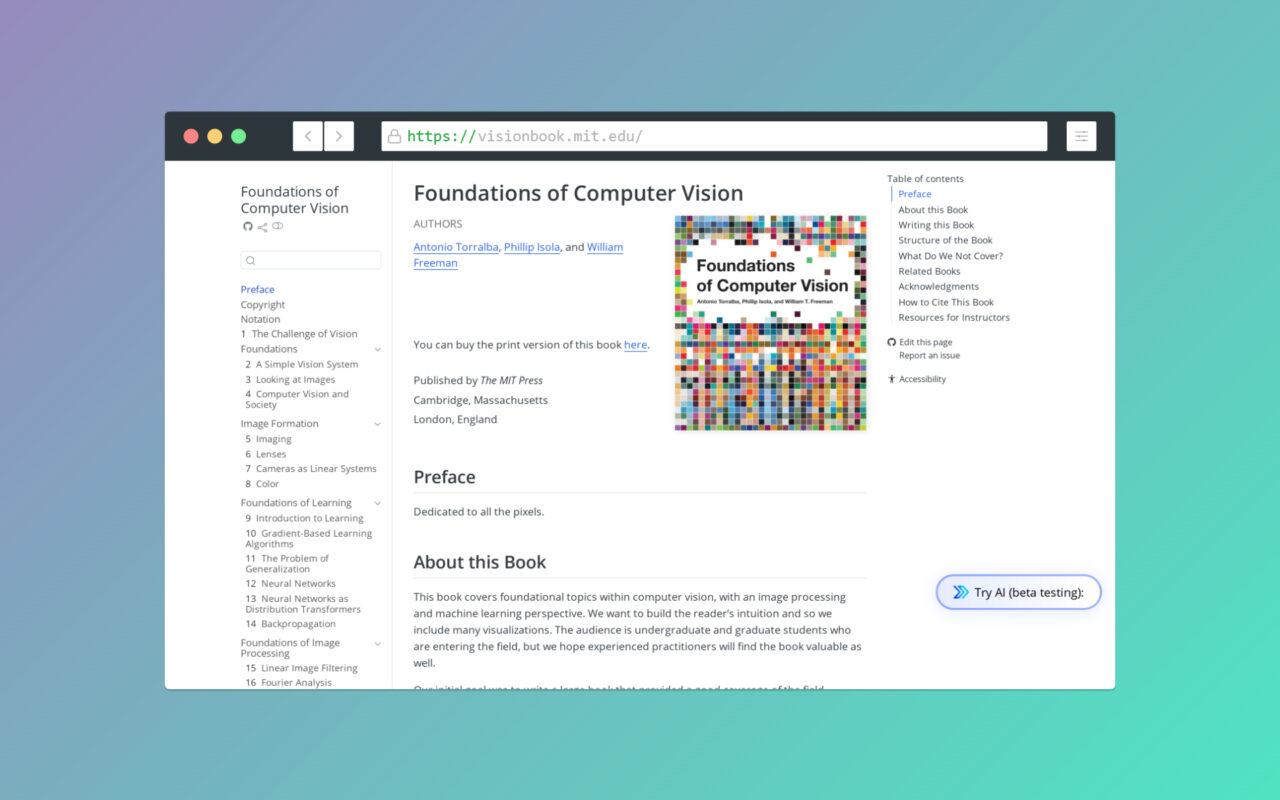 Foundations of Computer Vision_Research_Stash