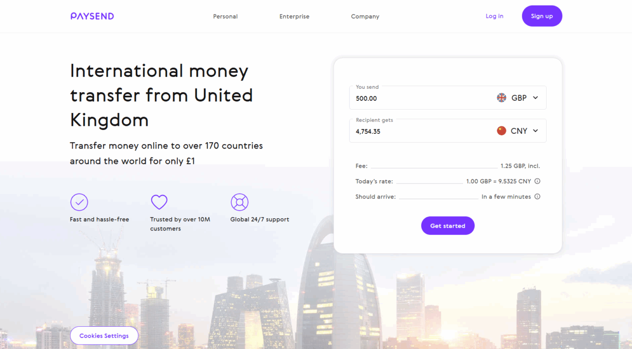 Send money globally with Paysend. Enjoy secure, low-cost transfers and get your first transfer fee-free with code 064lhk. Sign up now!