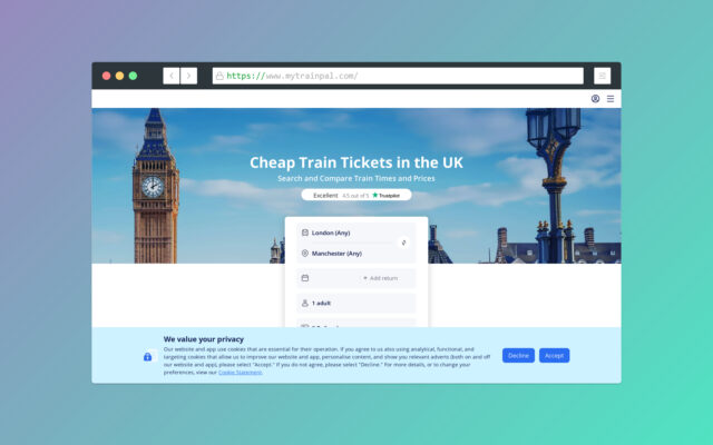 TrainPal is a rail and bus ticketing platform that allows travelers to explore UK & Europe affordably and conveniently.