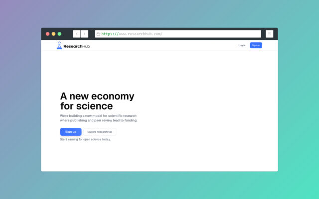 ResearchHub is an open platform where scientists and researchers can share, discuss, and collaborate on scientific research, accelerating discovery and knowledge sharing across disciplines.