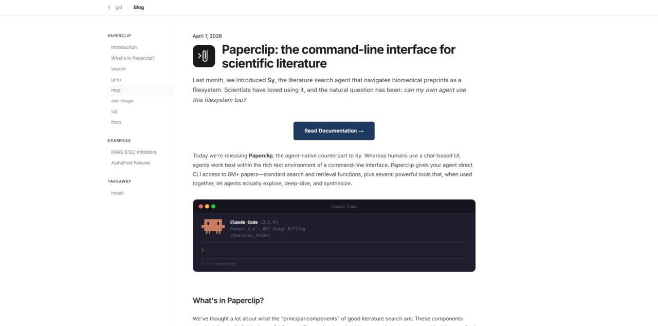 Paperclip: the command-line interface for scientific literature